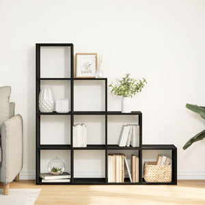 Modular 10-Cube Staircase Display Shelf
