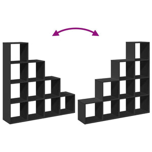 Modular 10-Cube Staircase Display Shelf