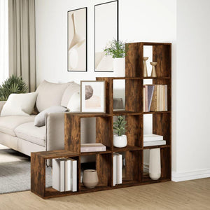 Modular 10-Cube Staircase Display Shelf