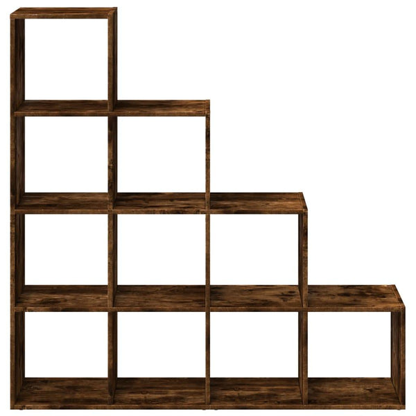 Modular 10-Cube Staircase Display Shelf