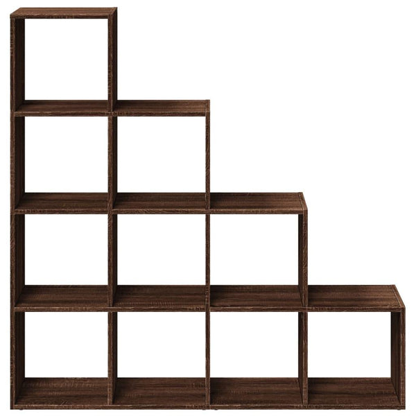 Modular 10-Cube Staircase Display Shelf