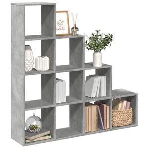 Modular 10-Cube Staircase Display Shelf