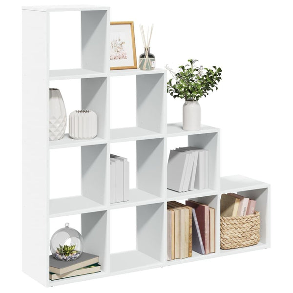 Modular 10-Cube Staircase Display Shelf