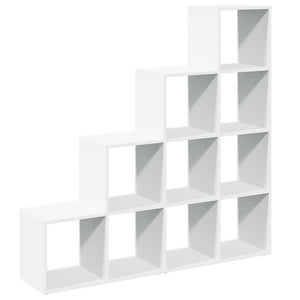 Modular 10-Cube Staircase Display Shelf