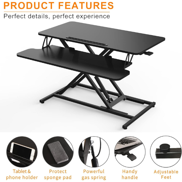 Adjustable Height-Standing Desk Converter