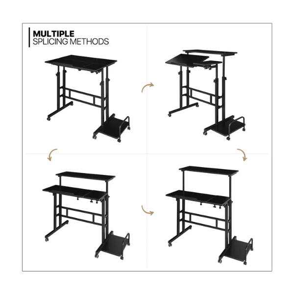 VersaRise Adjustable Standing Desk with Wheels