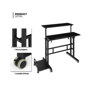 VersaRise Adjustable Standing Desk with Wheels