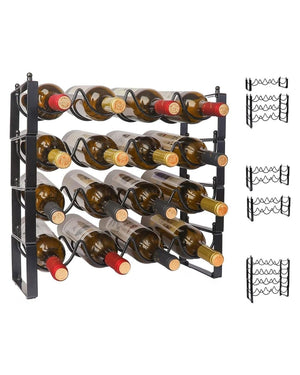NoirWave 4-Tier Wine Rack