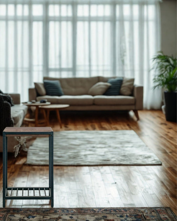 LoftEdge Industrial Side Table