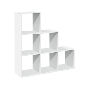Modular 6-Cube Staircase Display Shelf