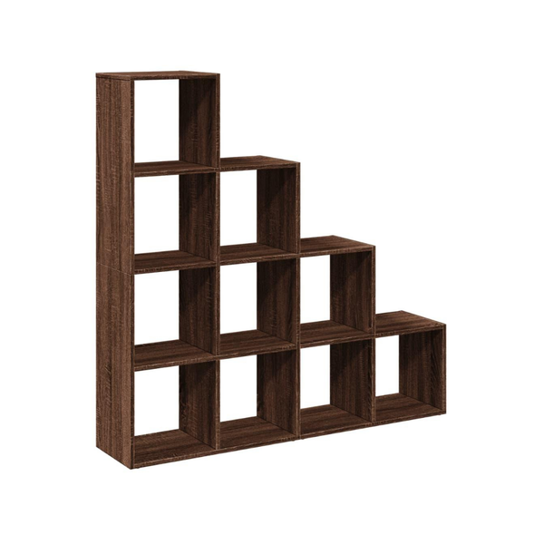 Modular 10-Cube Staircase Display Shelf