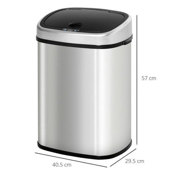 58L Touchless Sensor Bin – Stainless Steel