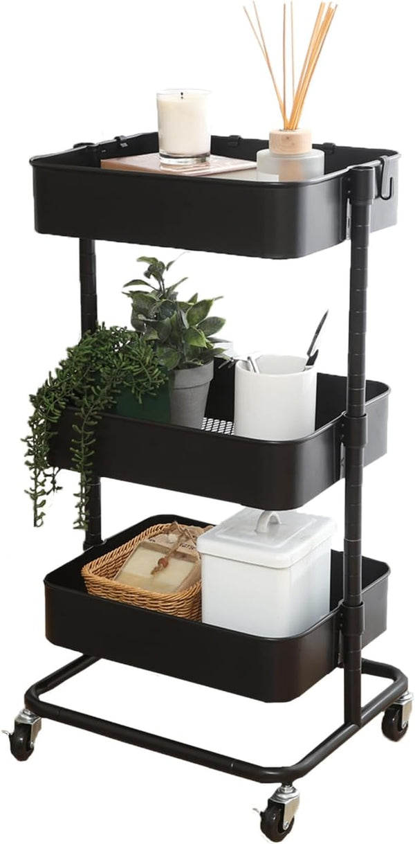 VersaCart 3-Tier Mesh Storage Trolley