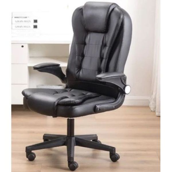 Adjustable Office Chair - PU Leather with High Back Support