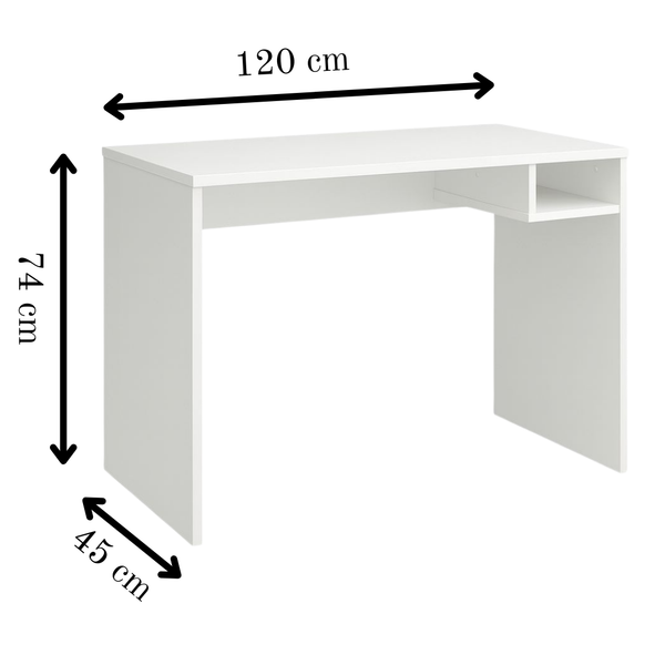 Student Desk with Shelf - 120 cm