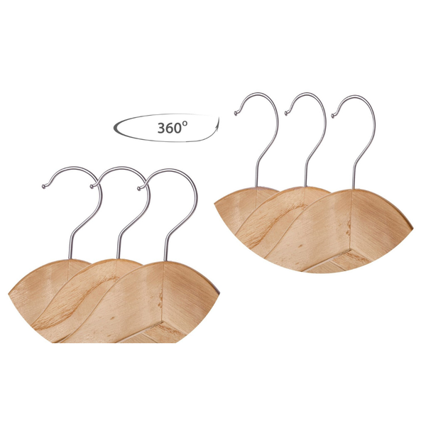 Classic Wooden Hangers (Set of 5)