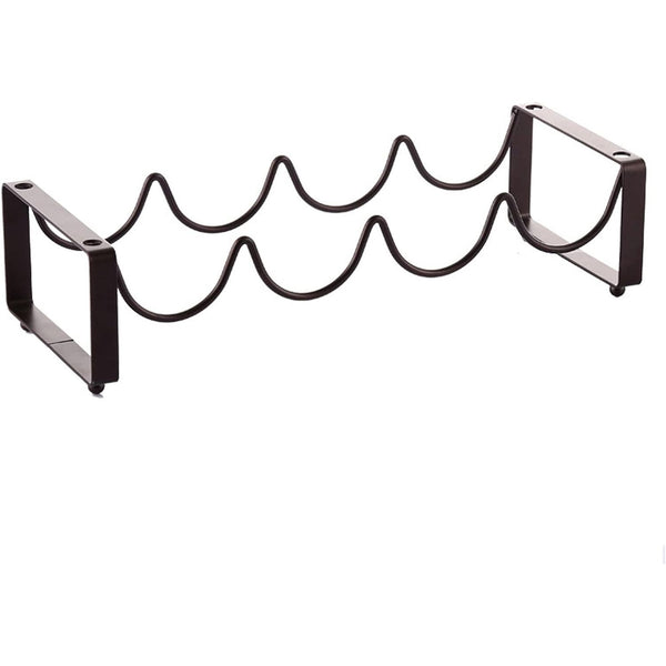 4-Bottle Metal Countertop Stackable Wine Rack