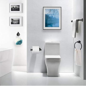 5-Piece Matte Black Bathroom Accessory Set