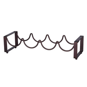 4-Bottle Metal Countertop Stackable Wine Rack
