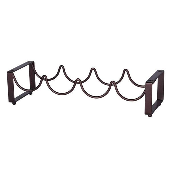 4-Bottle Metal Countertop Stackable Wine Rack