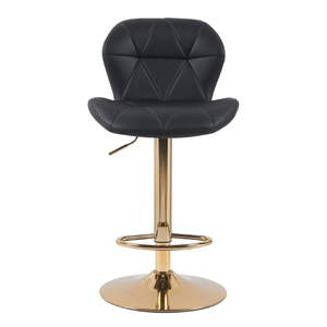 Luxe Gold Base Adjustable Bar Stool