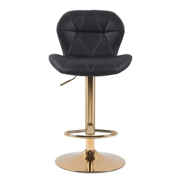 Luxe Gold Base Adjustable Bar Stool
