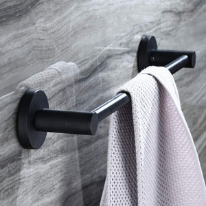 5-Piece Matte Black Bathroom Accessory Set