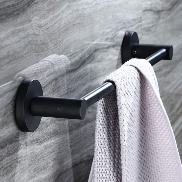 5-Piece Matte Black Bathroom Accessory Set