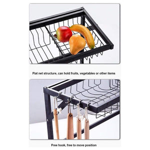 Expandable Heavy Duty Dish Rack with Telescopic Frame