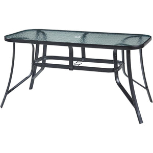 Glass-Top Patio Dining Table