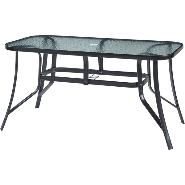 Glass-Top Patio Dining Table