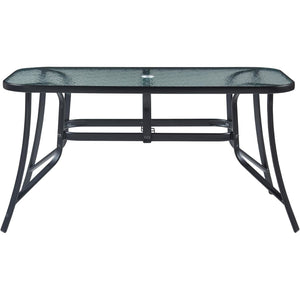 Glass-Top Patio Dining Table