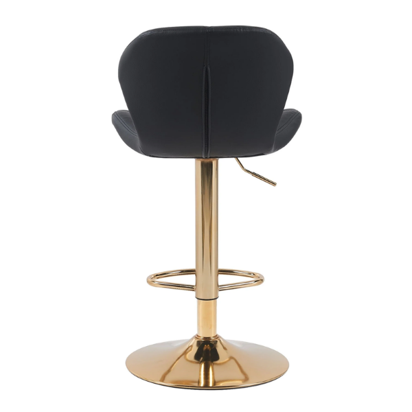 Luxe Gold Base Adjustable Bar Stool