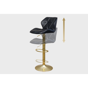 Luxe Gold Base Adjustable Bar Stool