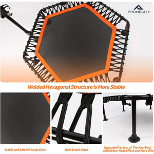 Hex Pro Fitness Trampoline with Adjustable Handle