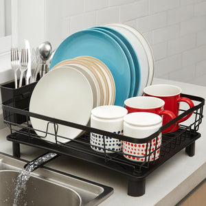 Elevated Dish Drying Rack with Drainboard