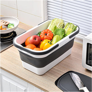 Collapsible Picnic Basket with Foldable Tray