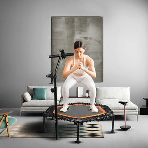 Hex Pro Fitness Trampoline with Adjustable Handle