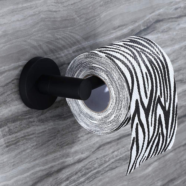 5-Piece Matte Black Bathroom Accessory Set