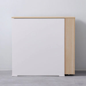 Averin Extendible Desk with Side Shelves