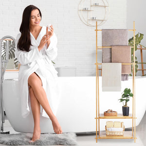 Bamboo Rack with Shelves