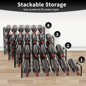 NoirWave 4-Tier Wine Rack