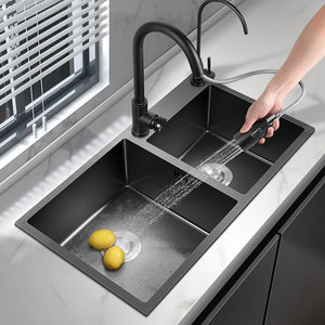 Modern Double Bowl Stainless Steel Kitchen Sink