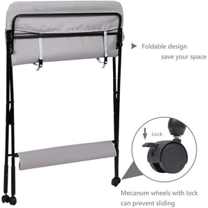 Adjustable Foldable Baby Changing Station with Storage Space