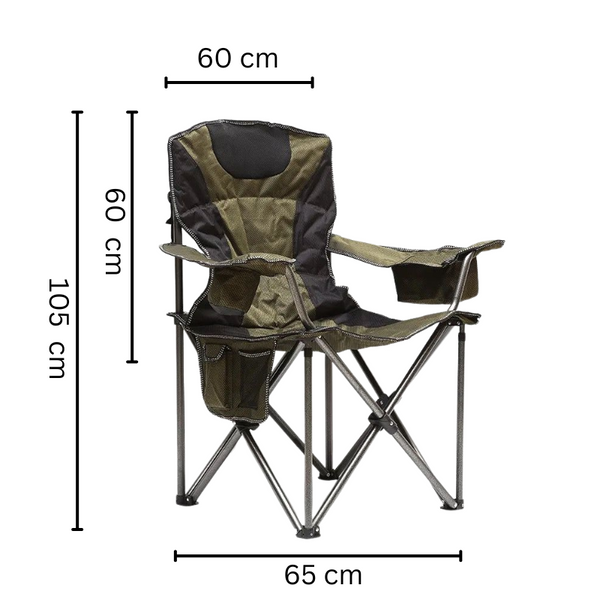 Extra-Large Foldable Camping Chair with Cooler