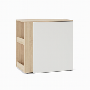 Averin Extendible Desk with Side Shelves