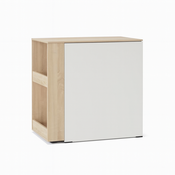 Averin Extendible Desk with Side Shelves