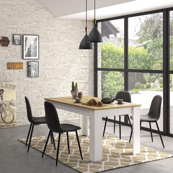 Seren Two-Tone Dining Table 1500