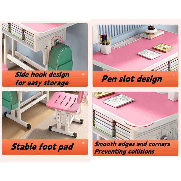Adjustable Kids Study Desk & Chair Set