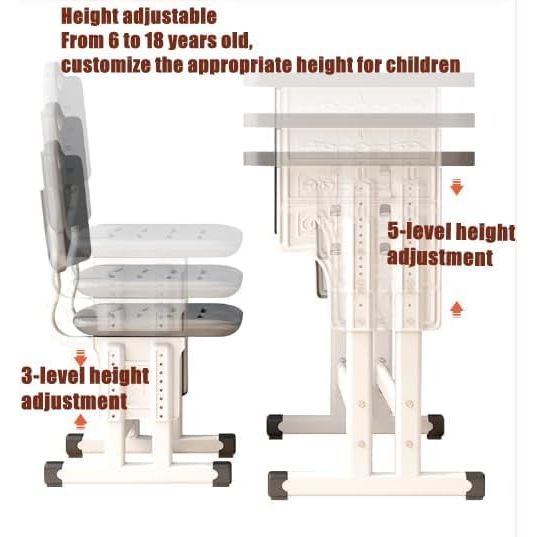 Adjustable Kids Study Desk & Chair Set